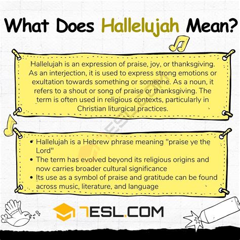 hallelujah meaning in english